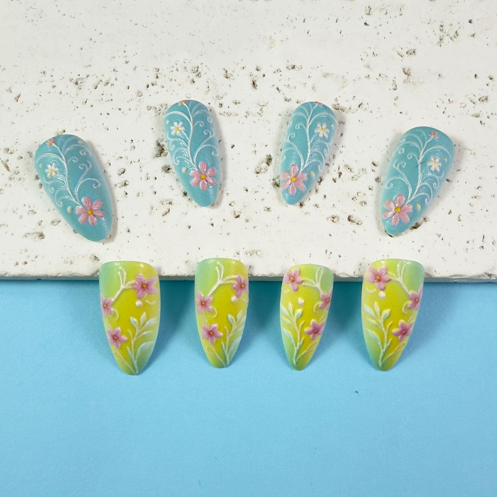 Macaron Floral Nails: Instant Chic for Your Fingertips! - Image 5