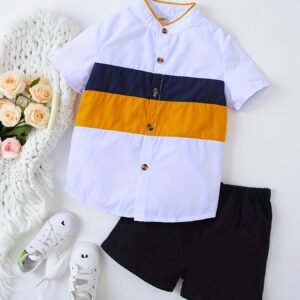 כיף ואלגנטיות לקיץ: סט הבנים הכתום והנוח!