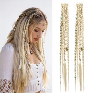 Captivating Bohemian Braids! Instant Length & Volume with Easy Clips.