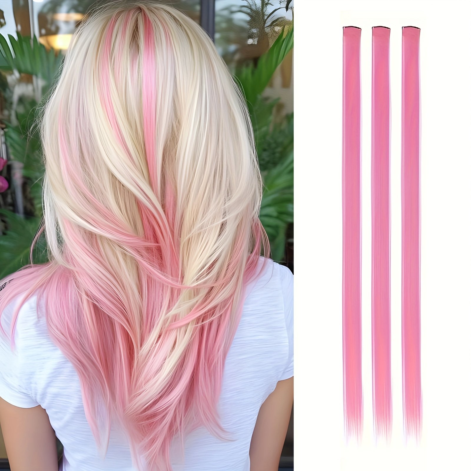Shine with Enchanting Colors: Easy Clip-in Temporary Hair Extensions for an Unforgettable Look! - Image 23