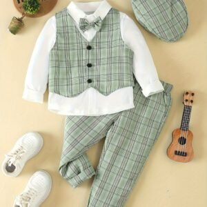 إطلالة الأمير الصغير: طقم الأناقة الرباعي المتكامل