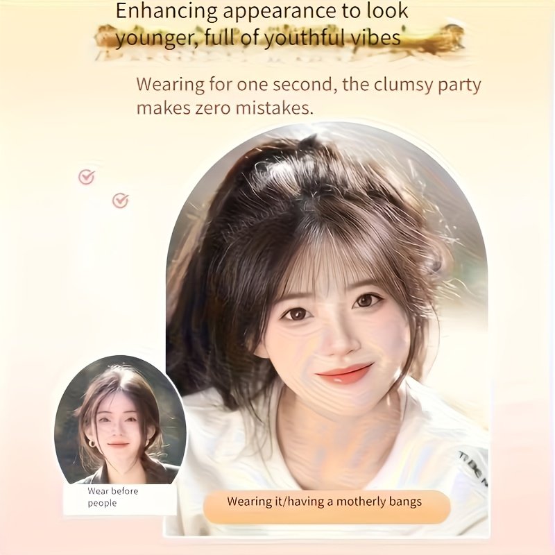 Dazzling Look in Moments: Straight Bang Extensions for Instant Beauty! - Image 4