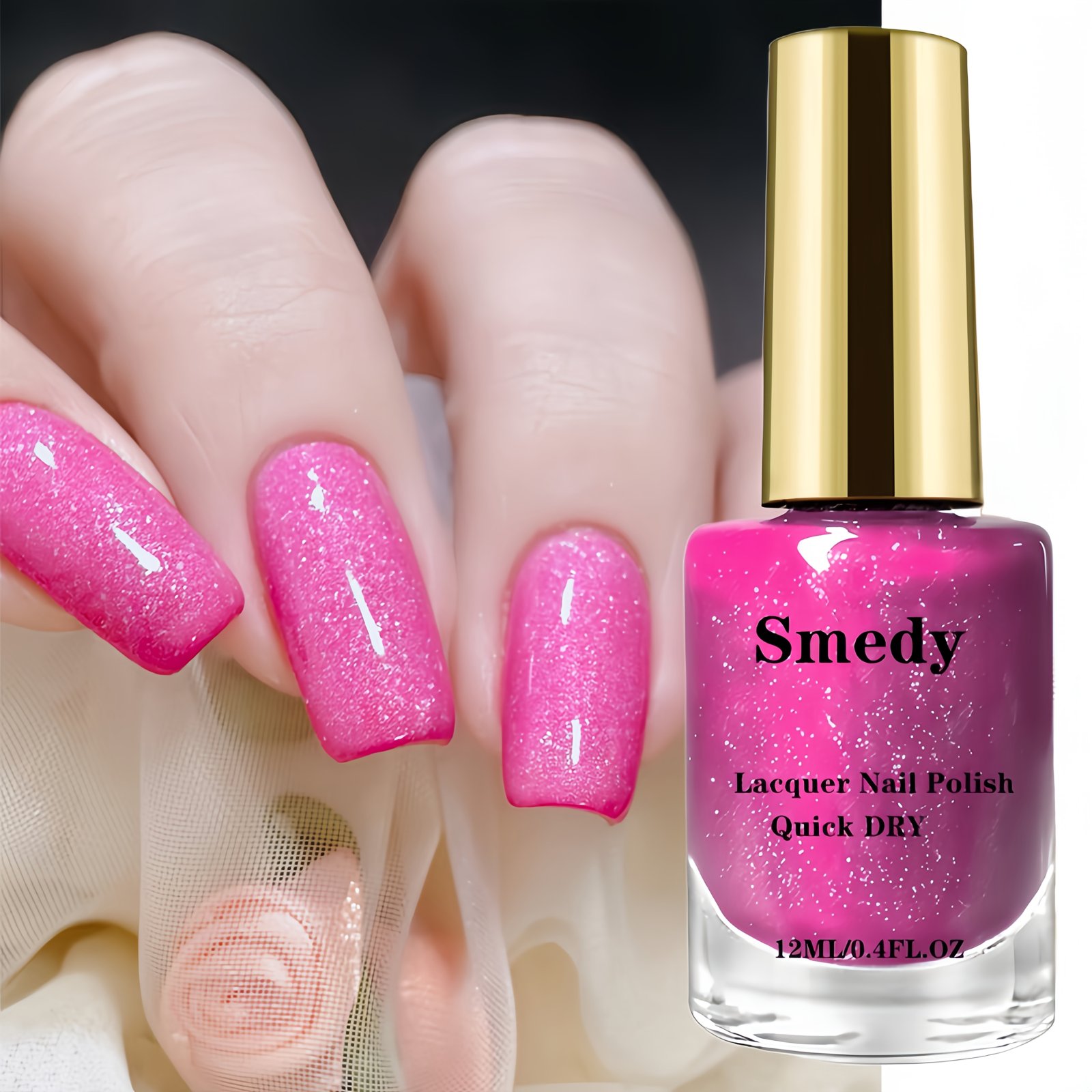 זוהרת כמו יהלום: לק לציפורניים מנצנץ ומהיר – תמונה 2