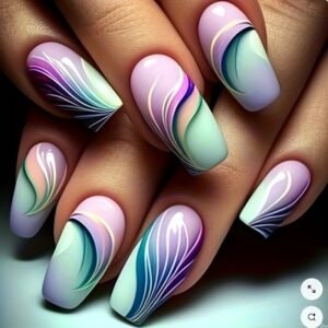 Radiate Modern Elegance: Square Ombre Press-On Nails!