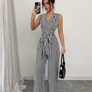 تألقي بجمبسوت مخطط: أناقة مريحة لكل يوم!