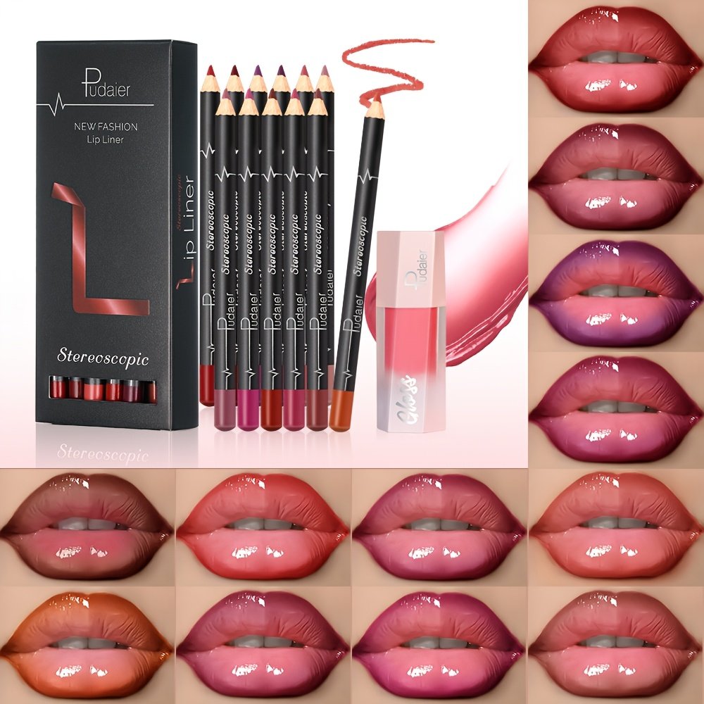 סט שפתיים מלא: 13 גוונים למראה מאט עמיד!