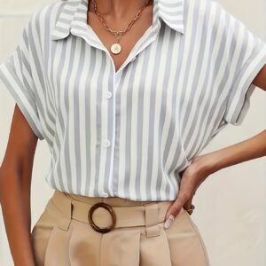 أناقة الخطوط المتجددة: قميصكِ المثالي لكل المواسم!