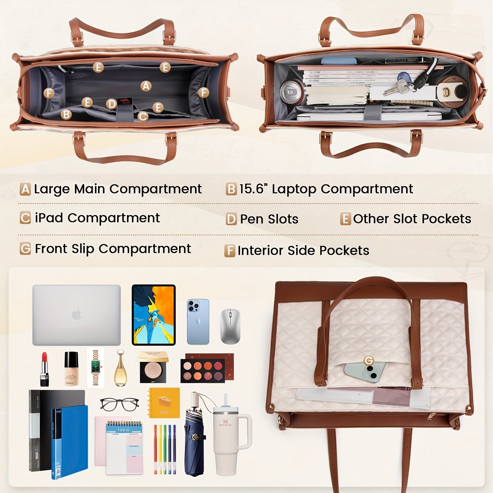 Padded Laptop Bag: Practical Elegance for Your Everyday Style - Image 2