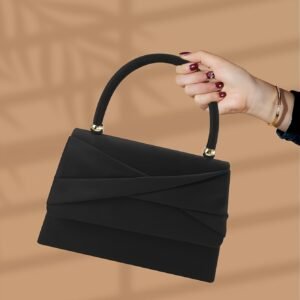 תיק יד קטיפה עם קפלים: נגיעת יוקרה ההולמת אותך!