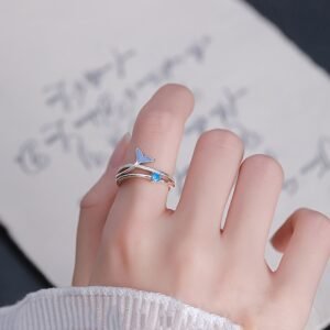 خاتم ذيل الدولفين الأنيق: سحر الجمال في كل مناسبة