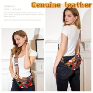 تألق بأسلوبك: حقيبة الكروس بودي الجلدية الفاخرة بتصميم هندسي فريد!