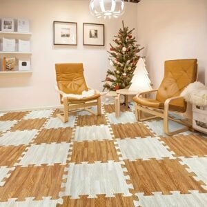 أرضيات الفوم الخشبية: أناقة، راحة، ومرح آمن لكل منزل!