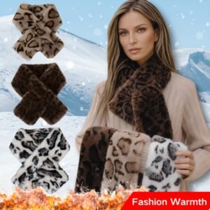 وشاح الفهد المخملي: لمسة دفء وأناقة لا تُضاهى!