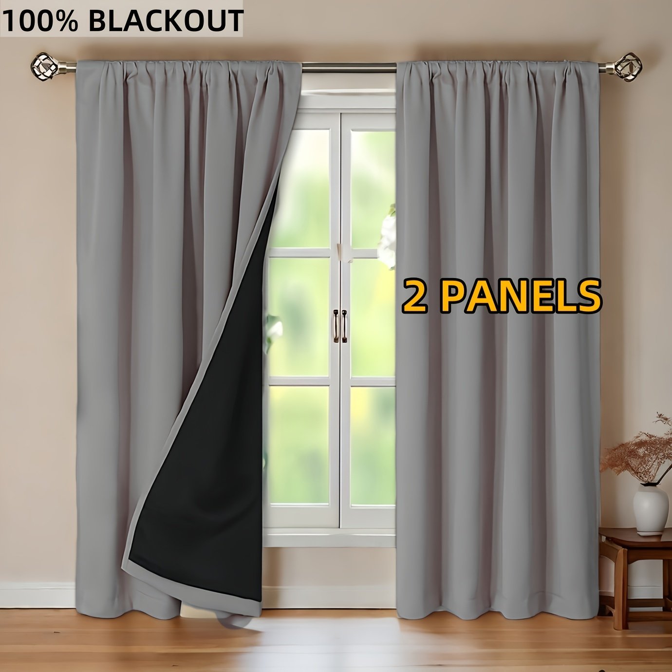 Absolute Blackout Curtains: Unrivaled Elegance, Privacy, and Comfort! - Image 4