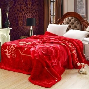 שמיכת שושנים עתיקות יוקרתית: חום קטיפתי ומגע אמנותי שובה לב