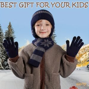 دفء شتوي متكامل: طقم القبعة والوشاح لصغارك الأحباء!