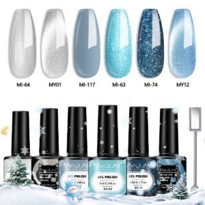 Discover Winter's Magic: Mieolumi Luxurious 9D Gel Nail Set