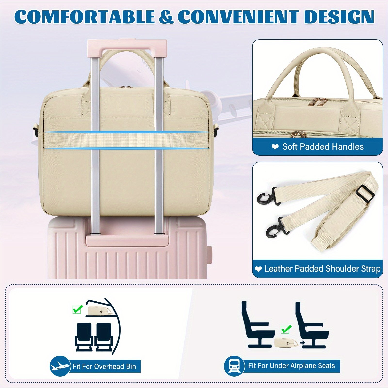 حقيبة NUBILY الاحترافية: أناقة، أمان، وتنظيم لا مثيل له! - الصورة 5