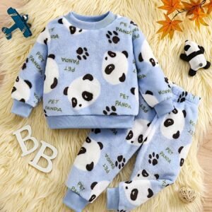 Cozy Winter with a Panda Smile! Luxury Boys' Outfit