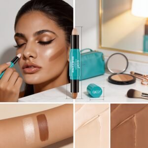 Dual Beauty Secret: Professional Highlight & Contour in One Pen!