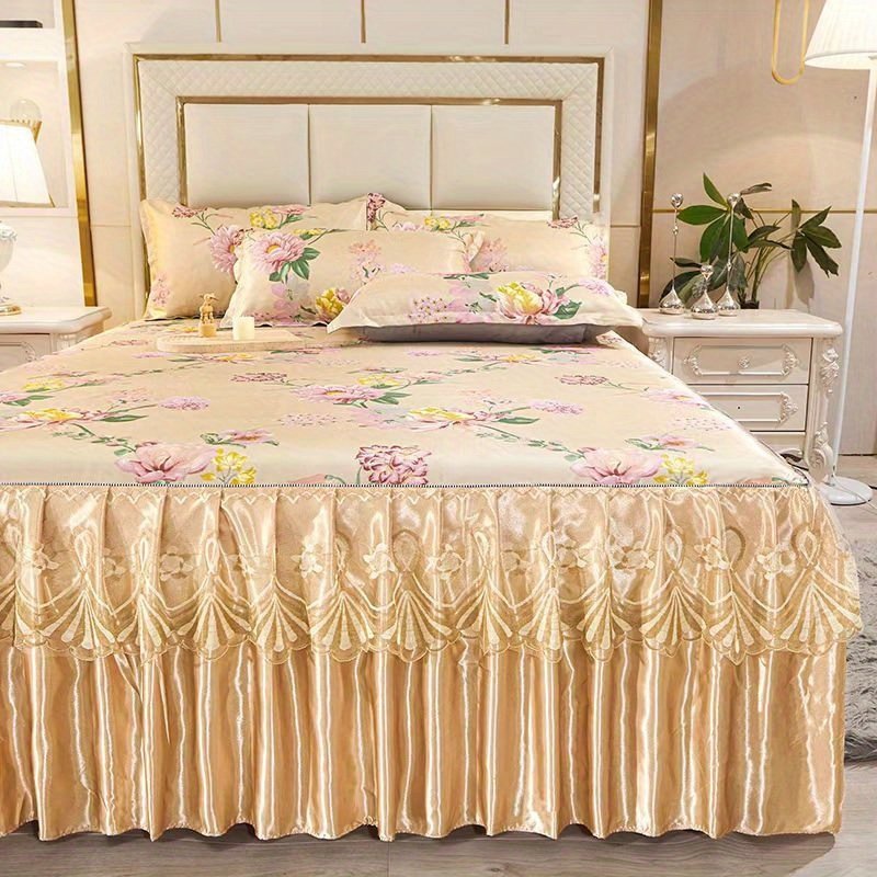 נוחות מלכותית ויופי בלתי נתפס: סט מצעי מיקרופייבר רקום 3 חלקים – תמונה 9