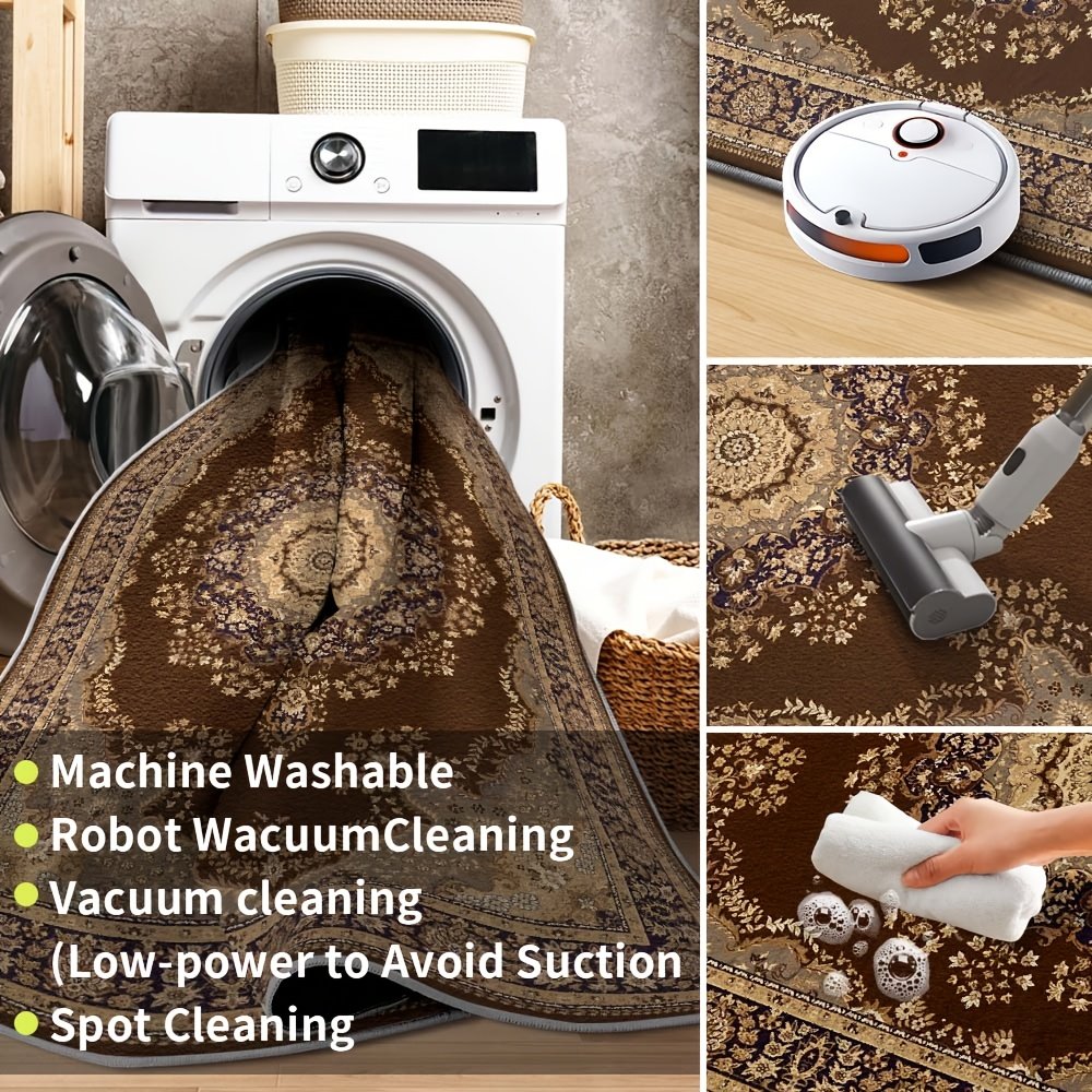 אלגנטיות מזרחית עתיקה: השטיח הפרסי היוקרתי שלך לנוחות מתמשכת! – תמונה 7