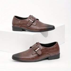 Stride with Distinction: Luxury Brown Oxford Shoes for Boys!