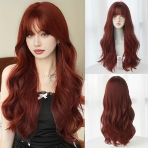 הבריקי ביופי כובש: פאת שיער גלית אלגנטית בגוון אדום-לבנה!