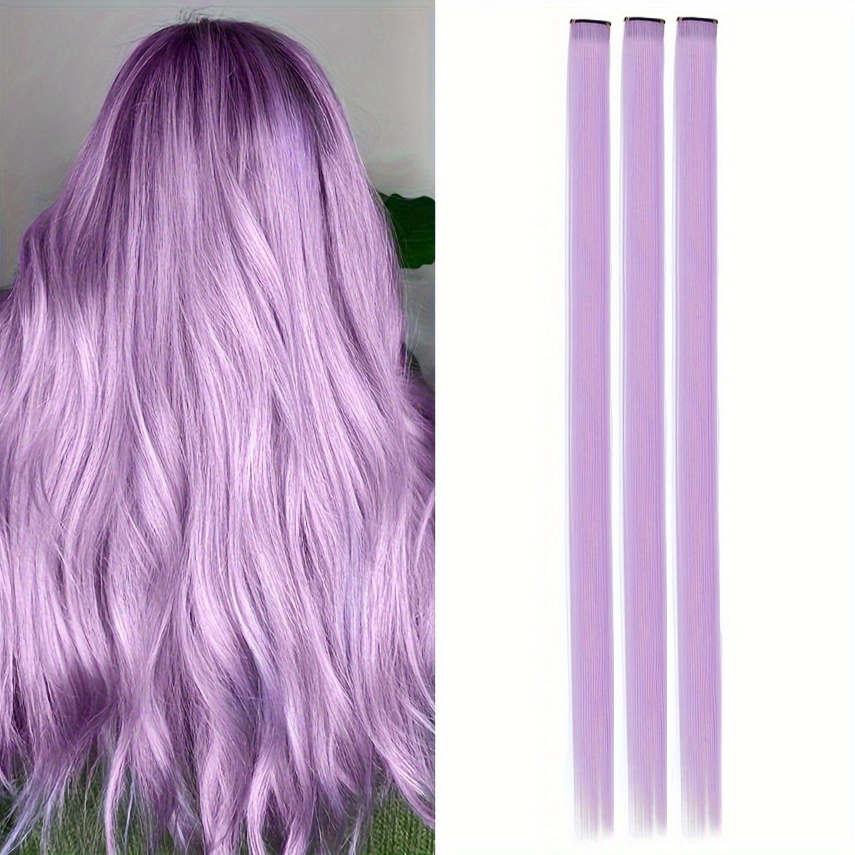 Shine with Enchanting Colors: Easy Clip-in Temporary Hair Extensions for an Unforgettable Look! - Image 22