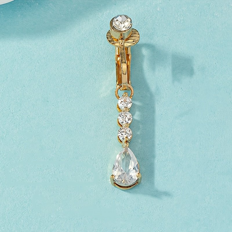 זוהרי בקסם של אלגנטיות וינטג': תכשיט בטן יוקרתי ללא פירסינג! – תמונה 2