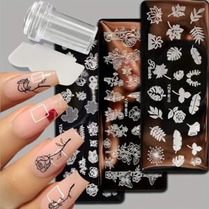 Your Nails, a Masterpiece: The Enchanting 4-in-1 Stamping and Design Kit!