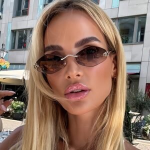 Shine with a Unique Style: Contemporary Frameless Gradient Sunglasses