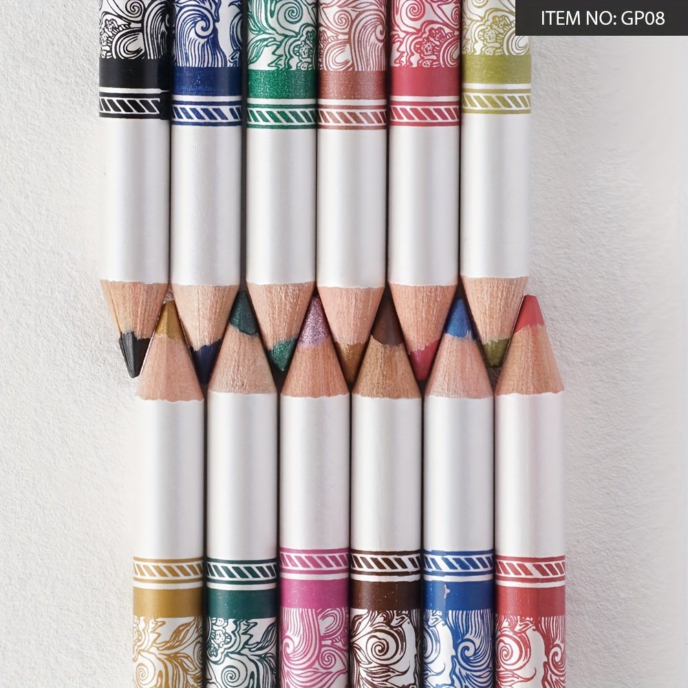 יצירתיות ללא גבולות: סט 12 עפרונות איפור זוהרים ורב שימושיים! – תמונה 9