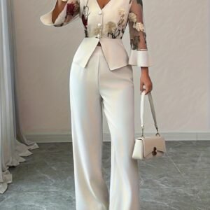 طقم المشمشي الفاخر: أناقة تخطف الأنظار لمناسباتكِ الخاصة