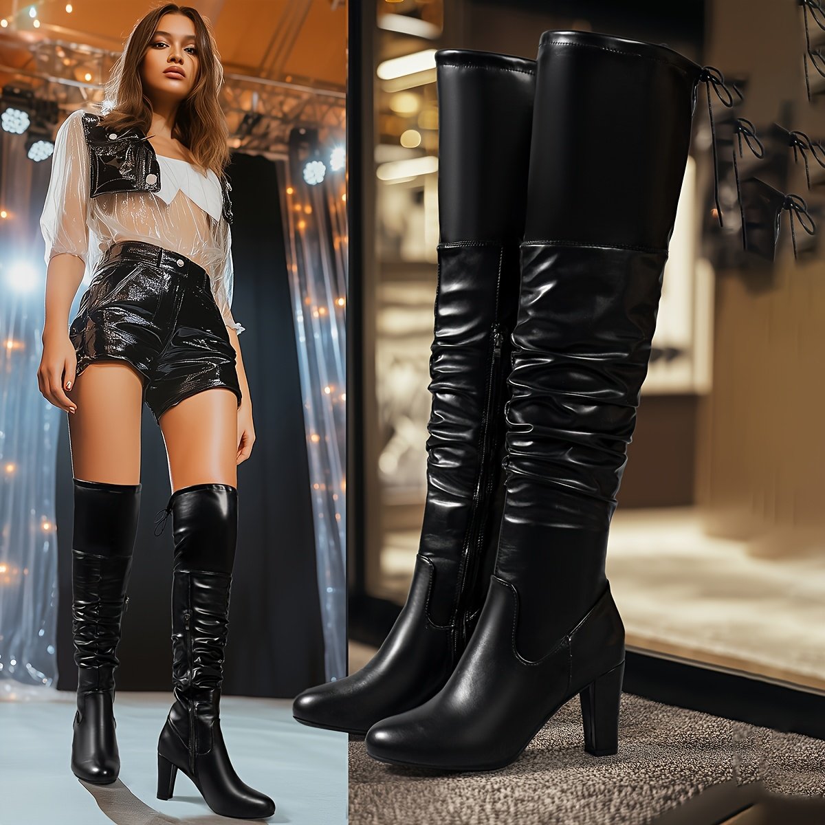 מגף ברכיים אופנתי: יוקרה ונוחות בכל צעד