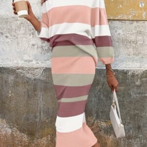 تألقي بخطوط الأناقة: طقم نسائي قطعتين لا مثيل له!