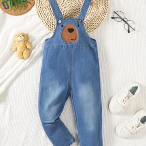 אוברול ג'ינס 'הדוב העליז': סטייל ונוחות לקטנטנים שלכם!