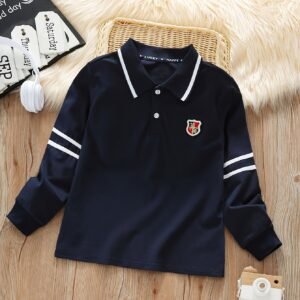 Boys' Academic Style T-shirt: Unrivaled Elegance and Lasting Comfort!