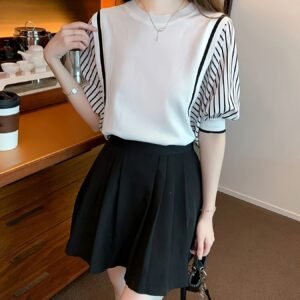 قميص الشيفون المخطط: أناقة مريحة لصيف لا يُنسى!