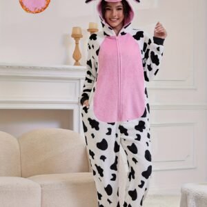 دفء الشتاء والمرح معًا: بيجاما الأبقار المتطابقة للأزواج!