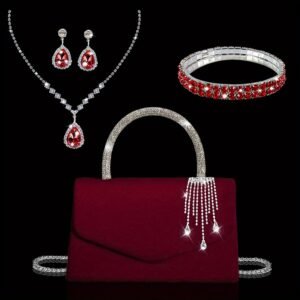תיק ערב נוצץ: זוהר מושלם עם סט תכשיטים ייחודי!