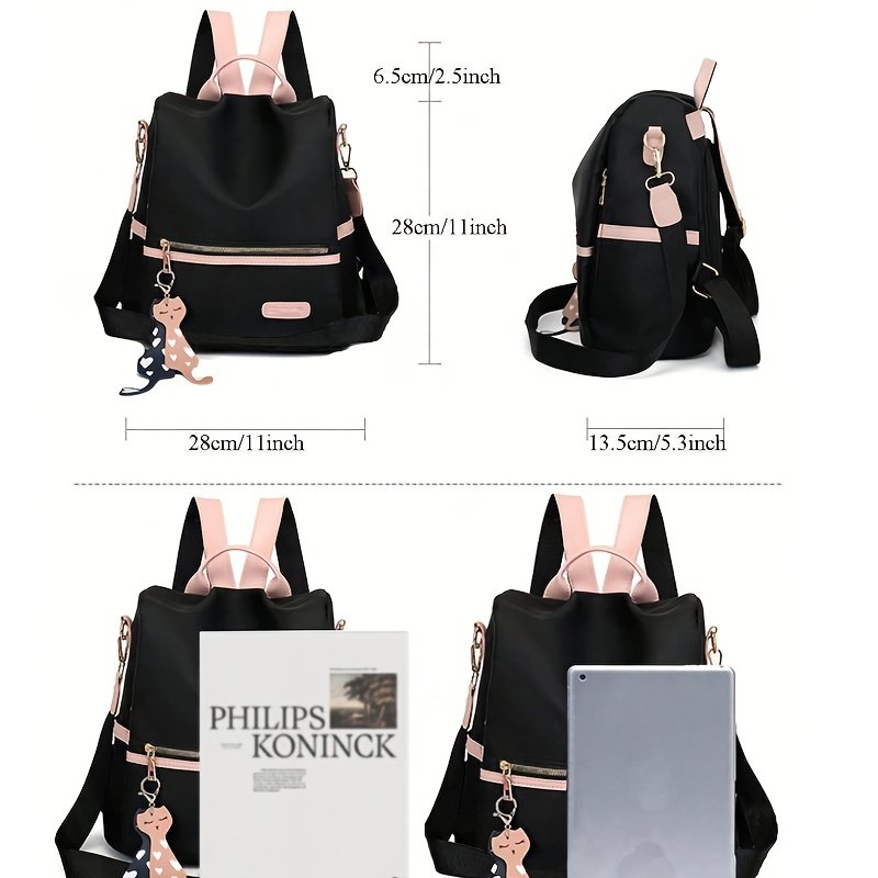 תיק גב אופנתי: סטייל, ביטחון וקיבולת ללא תחרות. – תמונה 3