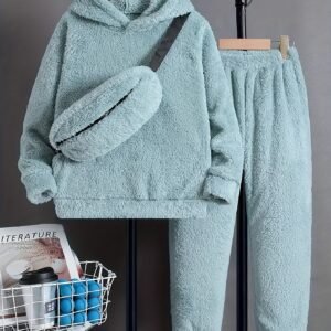 Boys' Luxury 3-Piece Winter Set: Warmth & Style!