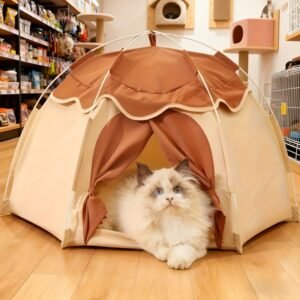 נווה אלגנטי לחיית המחמד שלך: מיטת יוקרה בעיצוב קלאסי לכל עונות השנה!