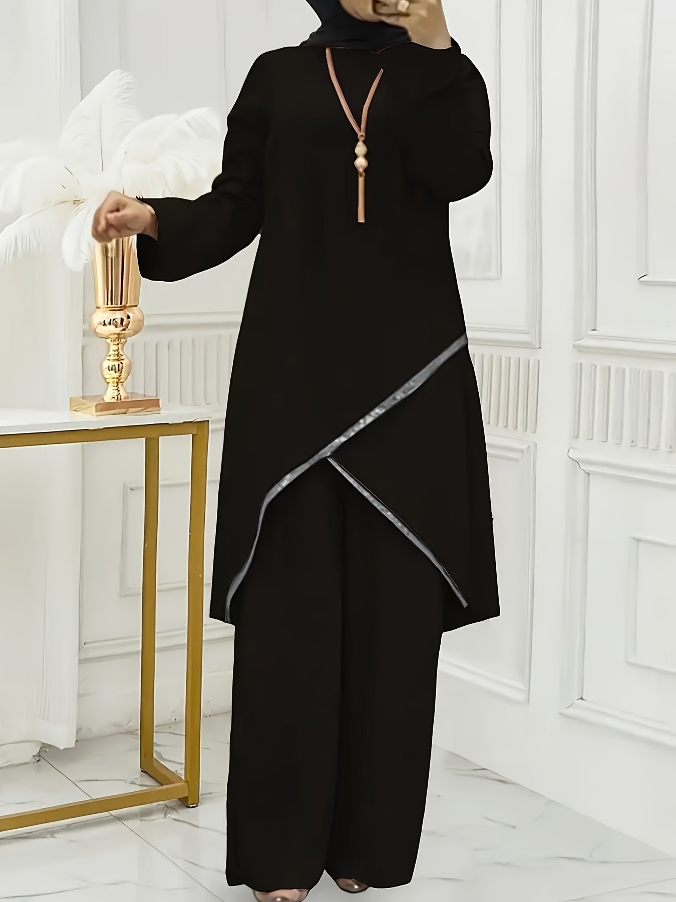 זוהר האלגנטיות הצנועה: סט אביב וקיץ בנגיעה נוצצת – תמונה 9