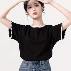 تيشيرت الصيف الأنيق: راحة عصرية وتصميم فرنسي ساحر