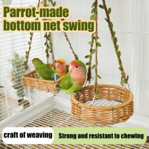 מפלט בטוח לציפור שלכם: קן תלוי מלאכותי דמוי עלה דקל לנוחות כל השנה!