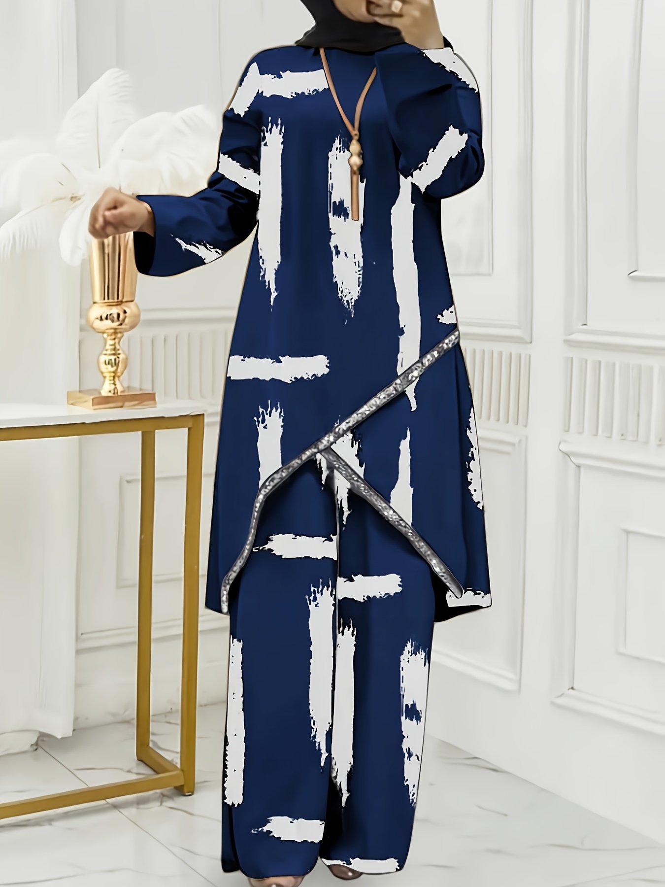 זוהר האלגנטיות הצנועה: סט אביב וקיץ בנגיעה נוצצת – תמונה 2