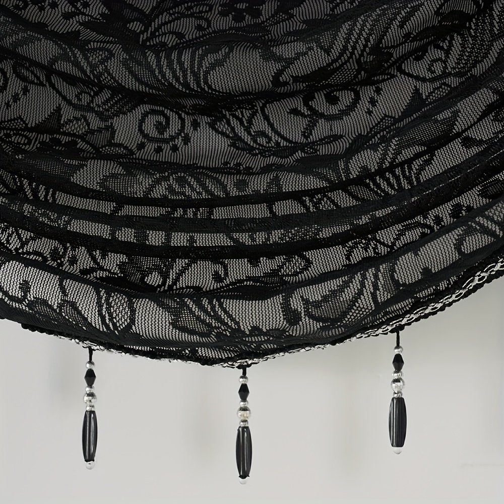 Vintage Grandeur, Modern Charm: The Enchanting Embroidered Iris Curtain - Image 11