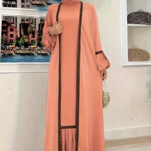 طقم الأناقة المتكامل: فستان وكارديجان بلمسة عصرية راقية